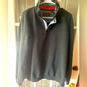 Orvis Signature Collection Men’s Black Long Sleeve Pullover Sweatshirt 1/4 Zip M